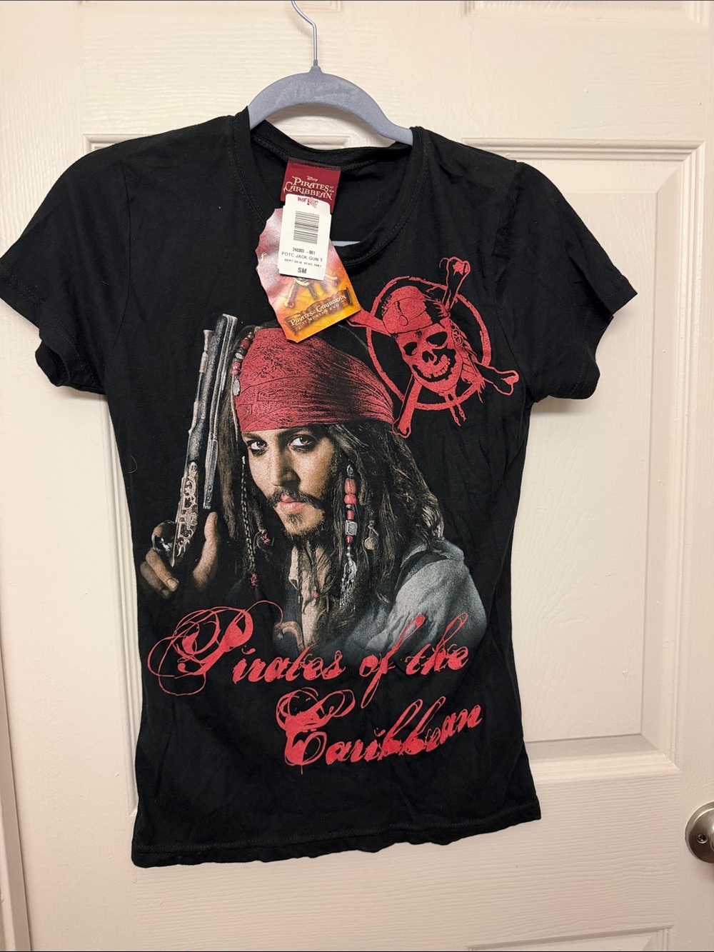 Pirates of the caribbean y2k tshirt